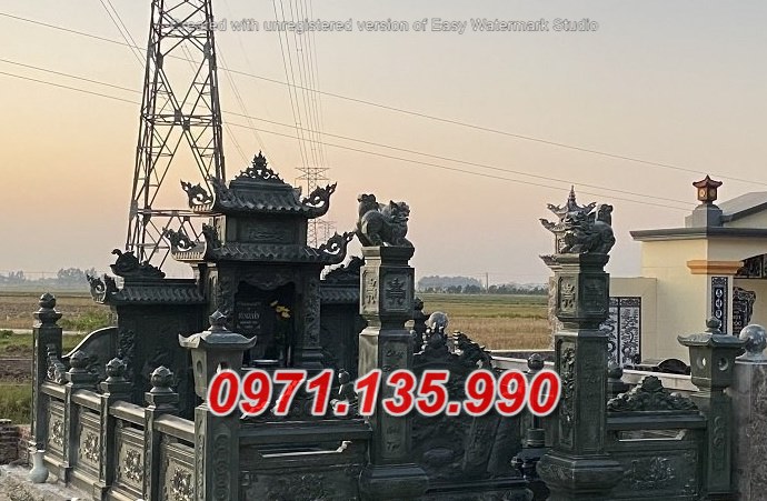 Mẫu nhà mồ đá để tro cốt đẹp bán tại an giang - lăng mộ đá dòng họ